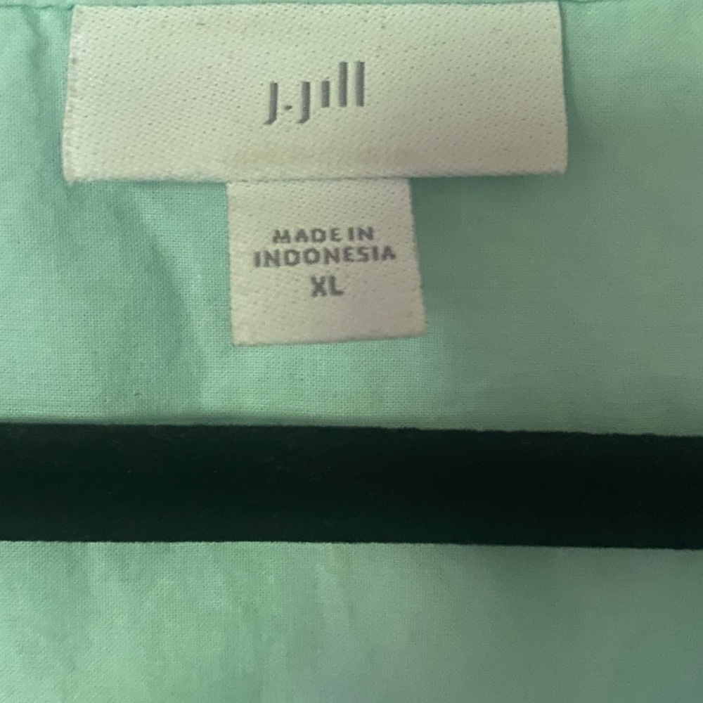 J. Jill Sea glass Leaf-Print Tunic Top - Picture 5 of 14